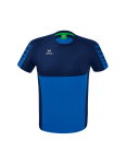 Erima Sport-Tshirt Six Wings (100% Polyester, schnelltrocknend, angenehmes Tragegefühl) royalblau/navyblau Herren